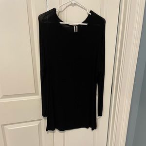 Black, long-sleeve tunic